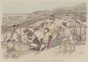 Illustration til Paris Brillant (farve litografi)