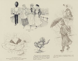 Illustration til La Vie De Londres af Mars af Maurice Charles Mathieu Bonvoisin