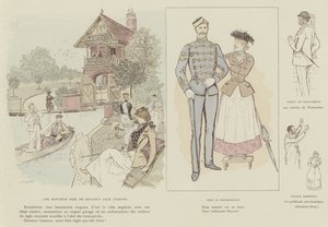 Illustration til La Vie De Londres af Mars af Maurice Charles Mathieu Bonvoisin