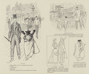 Illustration til La Vie De Londres af Mars af Maurice Charles Mathieu Bonvoisin