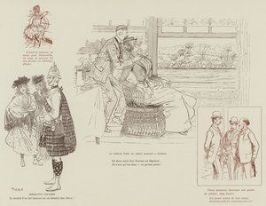 Illustration til La Vie De Londres af Mars af Maurice Charles Mathieu Bonvoisin