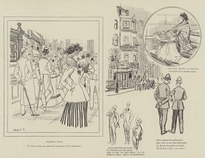 Illustration til La Vie De Londres af Mars af Maurice Charles Mathieu Bonvoisin