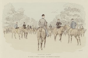 Illustration til La Vie De Londres af Mars af Maurice Charles Mathieu Bonvoisin