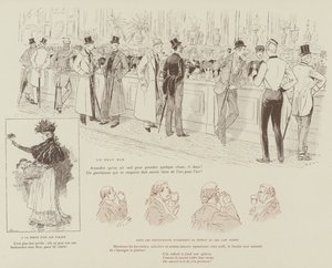 Illustration til La Vie De Londres af Mars af Maurice Charles Mathieu Bonvoisin