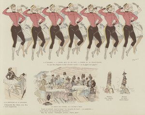 Illustration til La Vie De Londres af Mars af Maurice Charles Mathieu Bonvoisin