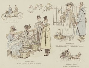 Illustration til La Vie De Londres af Mars af Maurice Charles Mathieu Bonvoisin