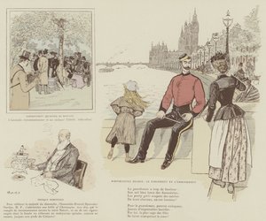 Illustration til La Vie De Londres af Mars af Maurice Charles Mathieu Bonvoisin