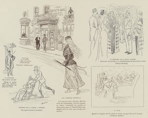 Illustration til La Vie De Londres af Mars af Maurice Charles Mathieu Bonvoisin