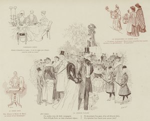 Illustration til La Vie De Londres af Mars af Maurice Charles Mathieu Bonvoisin