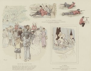 Illustration til La Vie De Londres af Mars af Maurice Charles Mathieu Bonvoisin