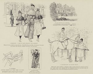 Illustration til La Vie De Londres af Mars af Maurice Charles Mathieu Bonvoisin