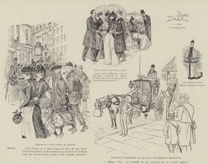Illustration til La Vie De Londres af Mars af Maurice Charles Mathieu Bonvoisin