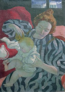 En mor vasker sit barn, 1895 af Maurice Denis