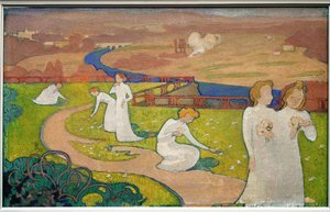 Avril (olie på lærred) af Maurice Denis