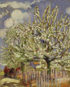 Blossoming Trees, 1908 (panel) af Maurice Denis