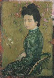 Eva Meurier i en grøn kjole, 1891 af Maurice Denis