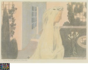 Fransk: La vie devient précieuse, discrète
Hollandsk: La vie devient précieuse, discrète, uit de reeks Amour af Maurice Denis