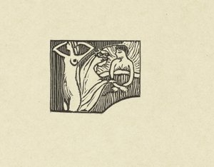 Illustration ved gedicht uit dichtbundel Sagesse van Paul Verlaine Prøve af indgraveret træ til visdom The Trial (serietitel) af Maurice Denis