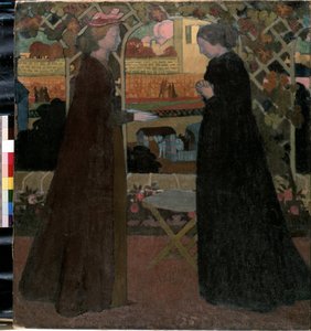 Besøget. Maleri af Maurice Denis (1870-1943) af Maurice Denis