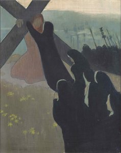 Golgata eller Opstigning til Golgata, 1889. af Maurice Denis