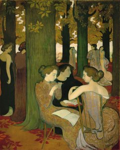 Muser ... (maleri på lærred) af Maurice Denis