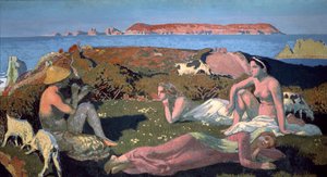 Den grønne strand, Perros Guirec, 1909.