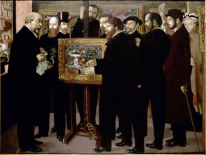 Hyldest til Cezanne - Olie på lærred af Maurice Denis