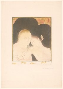 Kvinde krammer ung mand af Maurice Denis