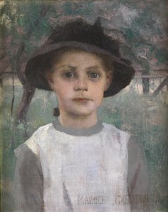 En ung Pige, 1886 af Maurice Greiffenhagen