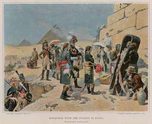 Bonaparte med savanterne i Egypten