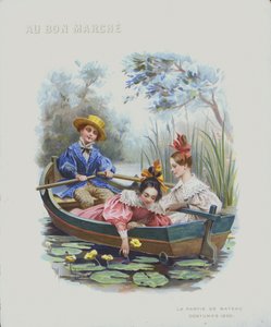 Sejlsport, kostumer fra 1830 (chromolitho) af Maurice Leloir