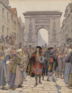 Boufflere i løbet af vinteren 1709, der beroligede en uro