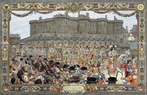 Indtog Paris af Ludvig XIV, kendt som Le Roi-Soleil (Kong Soleil eller Ludvig den Store af Maurice Leloir