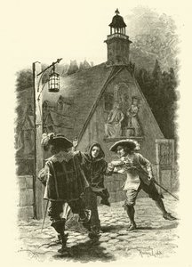 Illustration til De tre musketerer (gravering)