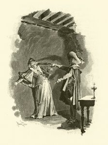 Illustration til De tre musketerer (gravering) af Maurice Leloir
