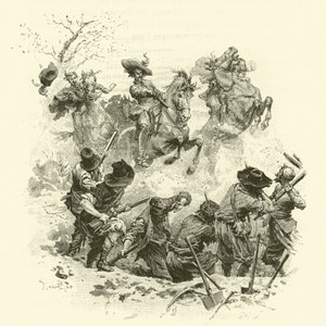 Illustration til De tre musketerer (gravering)