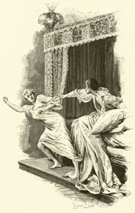 Illustration til De tre musketerer (gravering) af Maurice Leloir