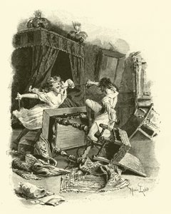 Illustration til De tre musketerer (gravering) af Maurice Leloir