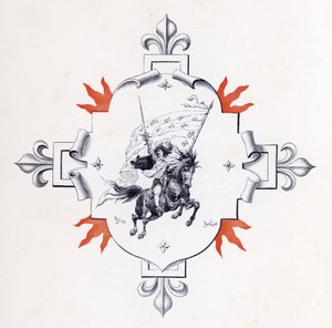 Illustration til De tre musketerer (gravering) af Maurice Leloir