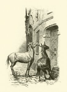 Illustration til De tre musketerer (gravering) af Maurice Leloir