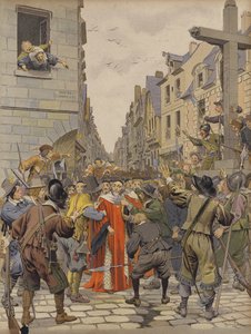 Journee des Barricades, Mathieu Mole på Croix du Trahoir af Maurice Leloir