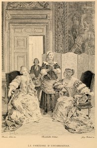 Grevinden af Escarbagnas af Moliere af Maurice Leloir