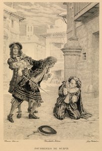 Les fourberies de Scapin af Moliere af Maurice Leloir