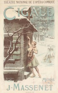 Plakat til balletten Cigale af Jules Massenet, 1904. af Maurice Leloir