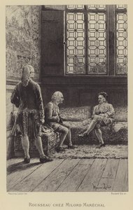 Rousseau besøger Georgel Keith af Maurice Leloir