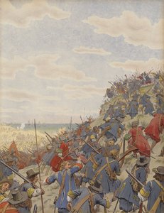 Slaget ved Dunes, den første stilling, der blev indtaget i angrebet på de spanske