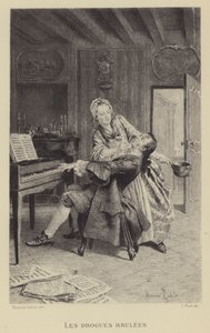 De brændte stoffer (dybtryk) af Maurice Leloir