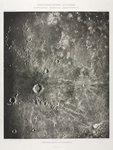 Månefotografering: Copernicus-Kepler-Aristaric, 1896. af Maurice Loewy