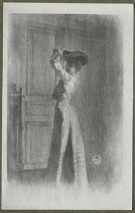 Moderigtig kvinde, ca. 1900.