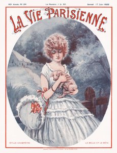 Parisian Life Magazine Cover, 1922 af Maurice Millière